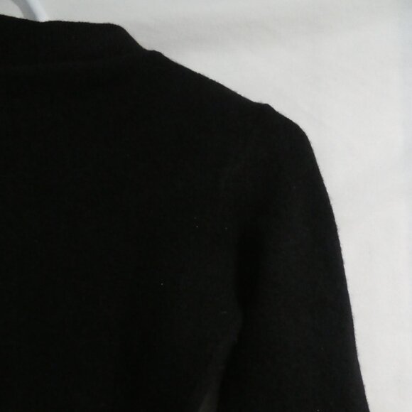 CLOCKHOUSE | small | Black Mock Neck Long Sleeve Wool Sweater - Picture 12 of 16